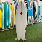 Surf Prescriptions Old School Fish 6'0" Surfboard - White
