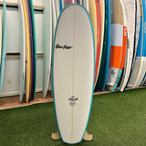 Quiet Flight Pontoon 6’0" Surfboard - White / Blue