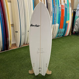 Quiet Flight Bad Fish 5’10" Surfboard - White / Black / Purple